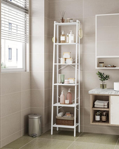 Hzuaneri Ladder Shelf, Freestanding Corner Storage Shelf | Bookcase - Image 6