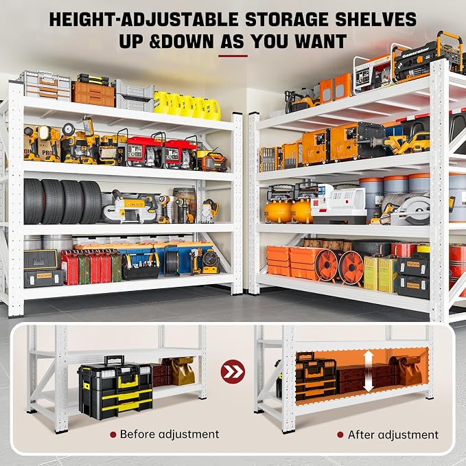 RAVIGIN 3000LBS Storage Shelves, Shelving Units Industrial Shelving - Image 5
