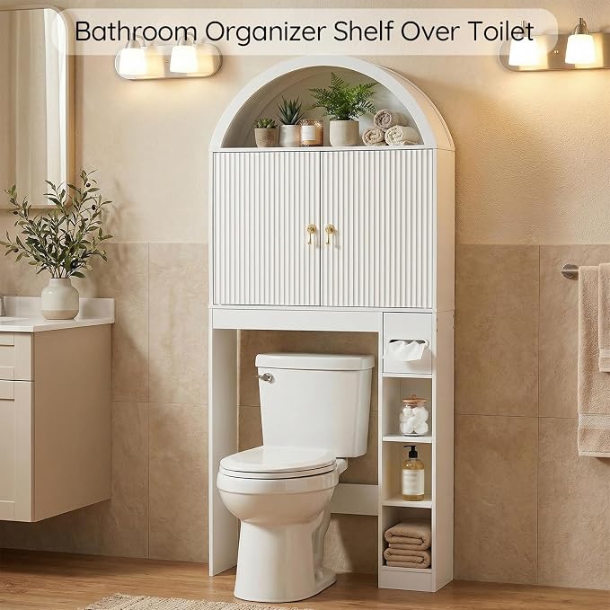 HOOBRO Over the Toilet Storage Cabinet, 67.7'' Tall Bathroom Organizer - Image 4