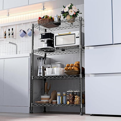 Xcity Storage Shelves, 4 Tier Heavy Duty Metal Shelving Unit, 1600 LBS - Image 5