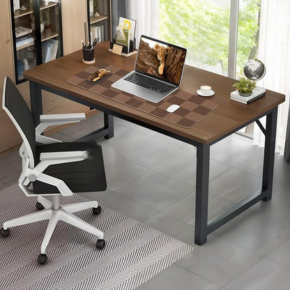 Non-Slip Checkered Desk Mat, Waterproof PU Leather Protector, Large Blotter - Image 7