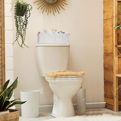 Storage Basket Wicker Baskets for Organizing Toilet Paper Storage Basket for - Image 3