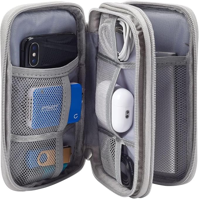 CAOODKDK Electronic Organizer Bag, Waterproof Portable Electronic Organizer - Image 4
