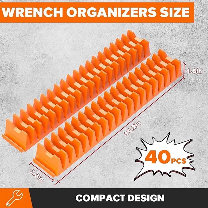 40PCS Modular Wrench Organizer Wrench Holder - Image 3