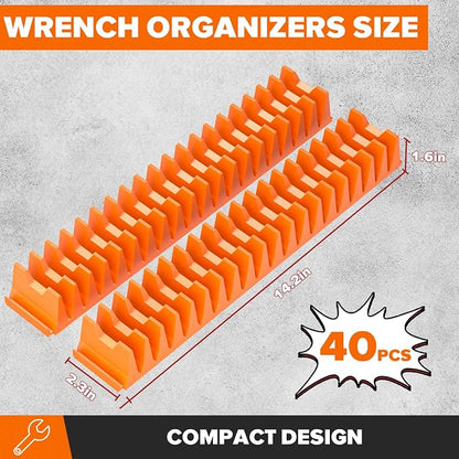 40PCS Modular Wrench Organizer Wrench Holder - Image 3