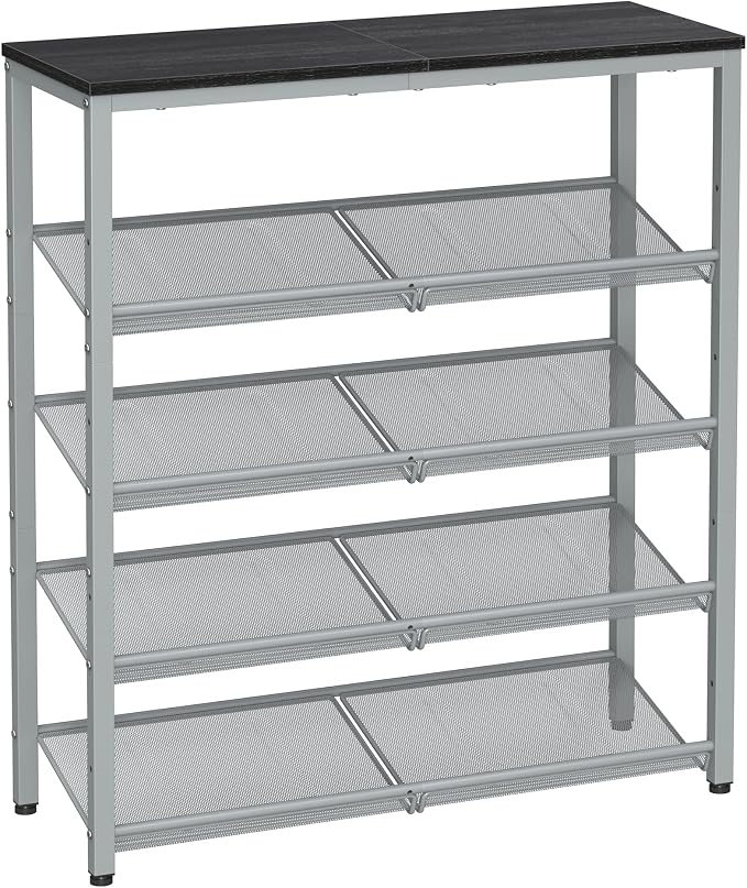VASAGLE Shoe Rack for Entryway, Freestanding, Adjustable, Industrial | 5-Tier by Unknown