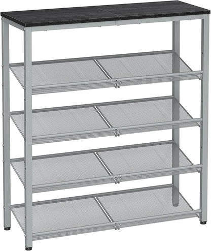 VASAGLE Shoe Rack for Entryway, Freestanding, Adjustable, Industrial | 5-Tier by Unknown