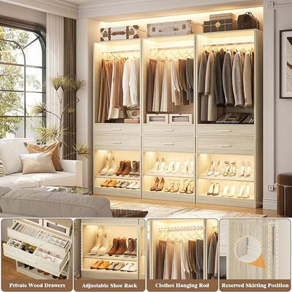 Unikito 25” W x 80'' H Closet System Organizer - Image 3