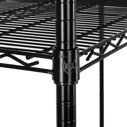 Seville Classics UltraDurable Heavy Duty NSF Solid Steel Wire Rack Storage Unit - Image 7