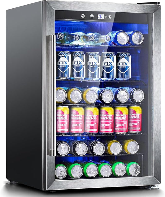 Antarctic Star Beverage Refrigerator, 145 Can Mini Fridge, Freestanding wine by AntarcticStar