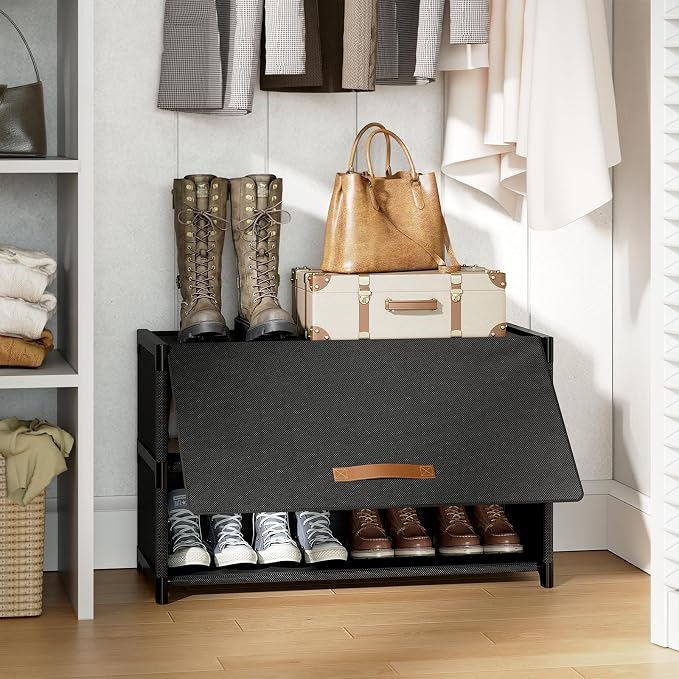Shoe Rack, 3 Tier Shoe Storage Cabinet - Image 2