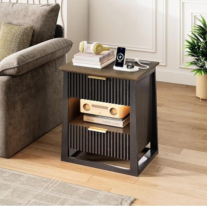 HIFYOBRO Fluted Nightstands Set of 2 - Image 8
