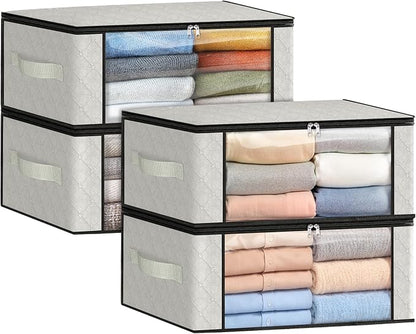 Fab totes 35L Closet Organizers and Storage, Foldable Under Bed Storage by Fabtotes