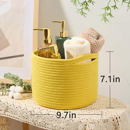 Small Basket for Organizing | Cube Shelf Closet Storage Baskets | 9.7×9.7×7.1” - Image 3