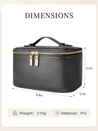 Cosmetic Bag, ROWNYEON Makeup Bag, Portable Makeup Train Case, Travel Toiletry - Image 5