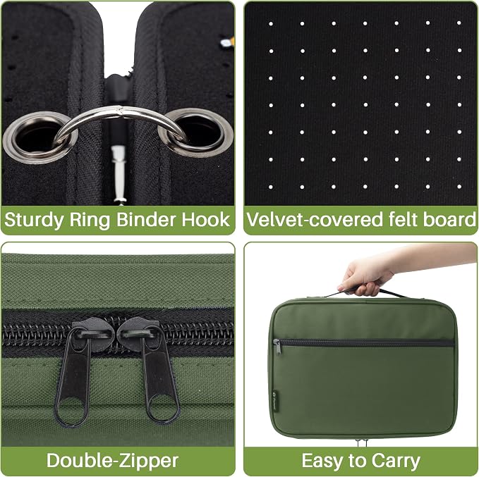 Enamel Pin Display Pages Pin Carrying Case, Pins Collection Storage Organizer - Image 4
