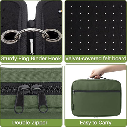 Enamel Pin Display Pages Pin Carrying Case, Pins Collection Storage Organizer - Image 4