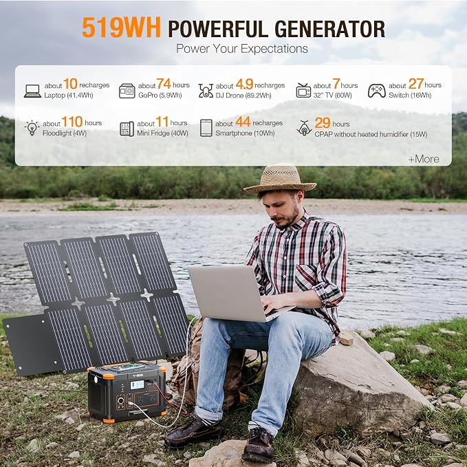 GRECELL 519Wh Portable Power Station - Image 2