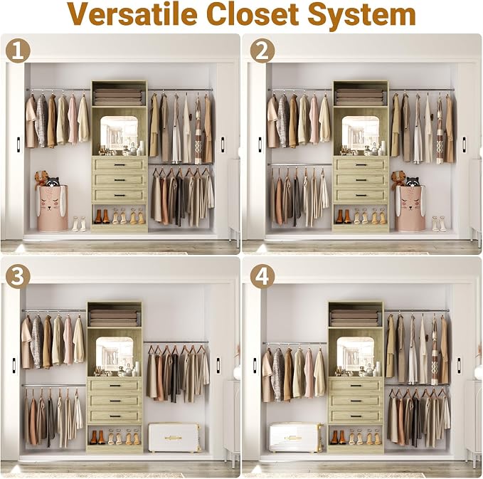 Unikito 48" W - 96” W Closet System - Image 2