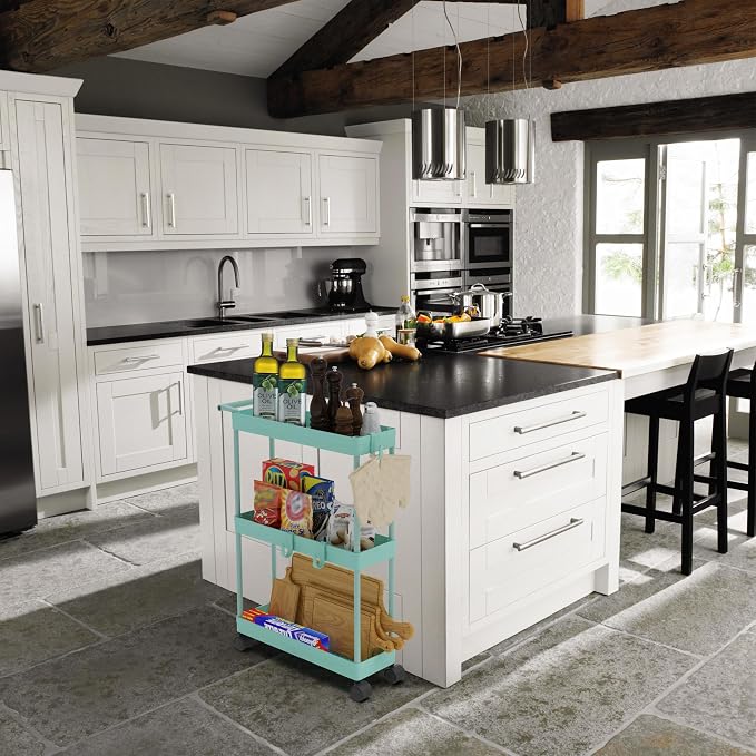 Simple Houseware 3-Tier Slim/Narrow Storage Cart - Image 7