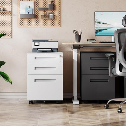 DEVAISE 3-Drawer Metal File Cabinet - Image 2