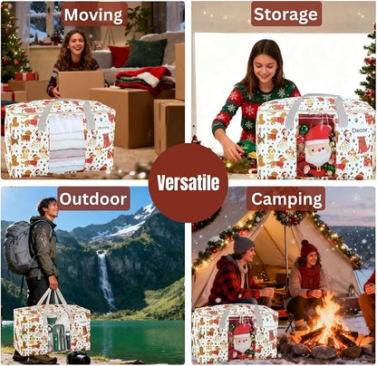 VENO 4 Pack Moving Bags, Large Christmas Storage Bins - Image 8