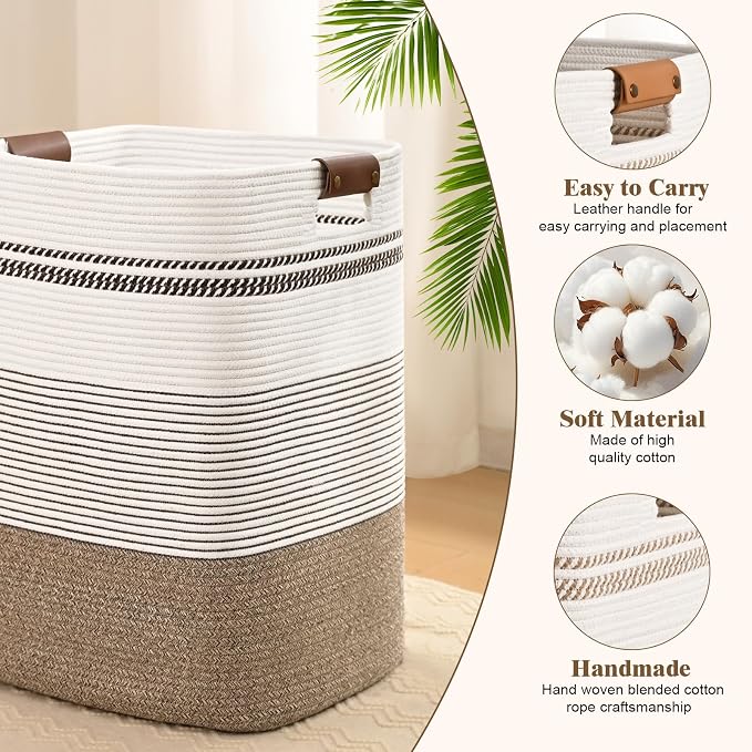 Laundry Hamper, 85L Tall Laundry Basket - Image 6