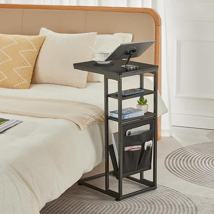 C Shaped End Table 28" 3-Tier C Table - Image 2