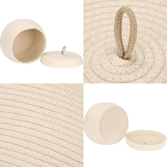 Sea Team Round Cotton Rope Storage Basket - Image 4