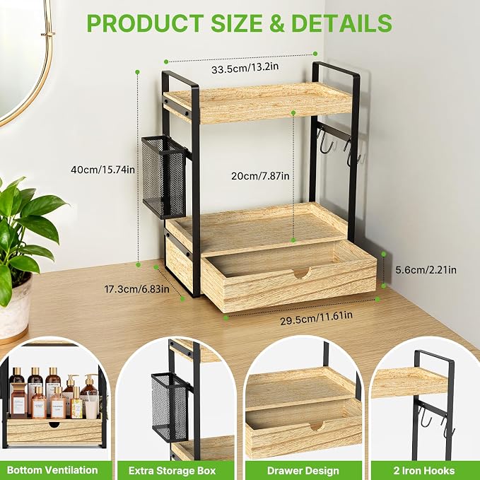2-Tier Bathroom Counter Organizer - Image 3