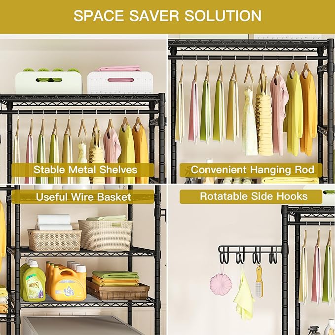 Ulif U5 Over the Washer and Dryer Storage Shelf, Laundry Room Space Saver - Image 7
