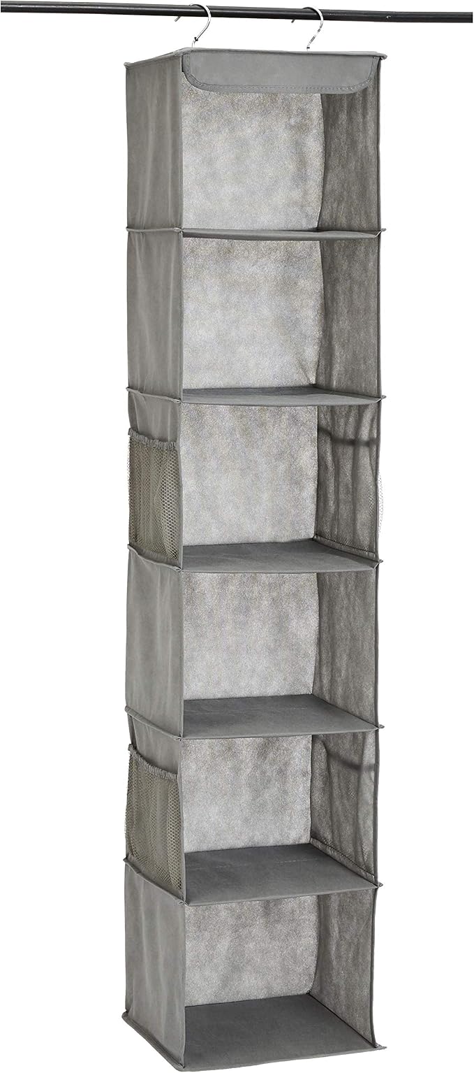 Amazon Basics 6-Tier Hanging Closet Shelf Organizer by AmazonBasics
