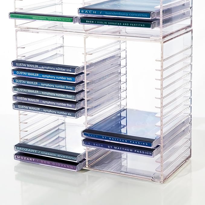 STORi Stackable Clear Plastic CD Organizer - Image 7