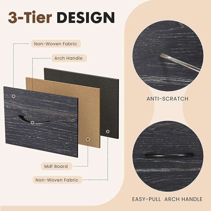 DUMOS 8 Drawer Fabric Dresser - Image 8