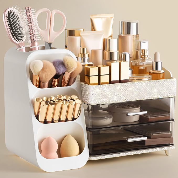 HBlife Makeup Organizer with Brush Holder by HBlife