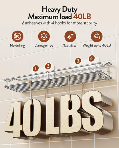 Orimade Bathroom Shelf Organizer Shower Caddy Storage Kitchen Rack - Image 4