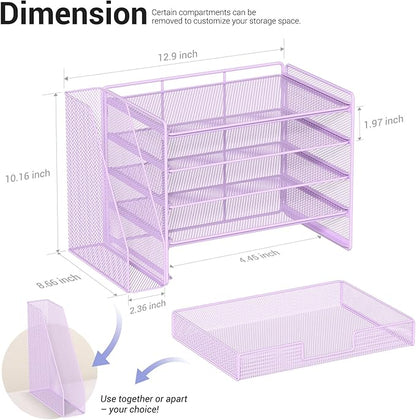 OPNICE Desk Organizer, 5-Tier Desktop File Organizer - Image 3