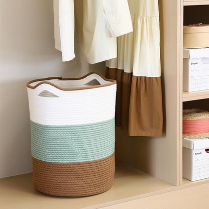 Sea Team Large Size Cotton Rope Woven Storage Basket - Image 4