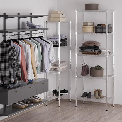 18" Deep x 30" Wide x 86" Height Wire Shelving Kit | 5-Tier | NSF Commercial - Image 5