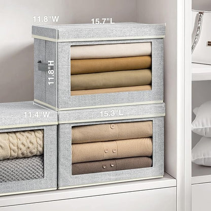 Homsorout Stackable Storage Bins - Image 6