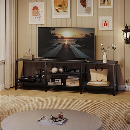 HOOBRO TV Stand with Power Outlets to 75 Inches, TV Console Table with Open - Image 8