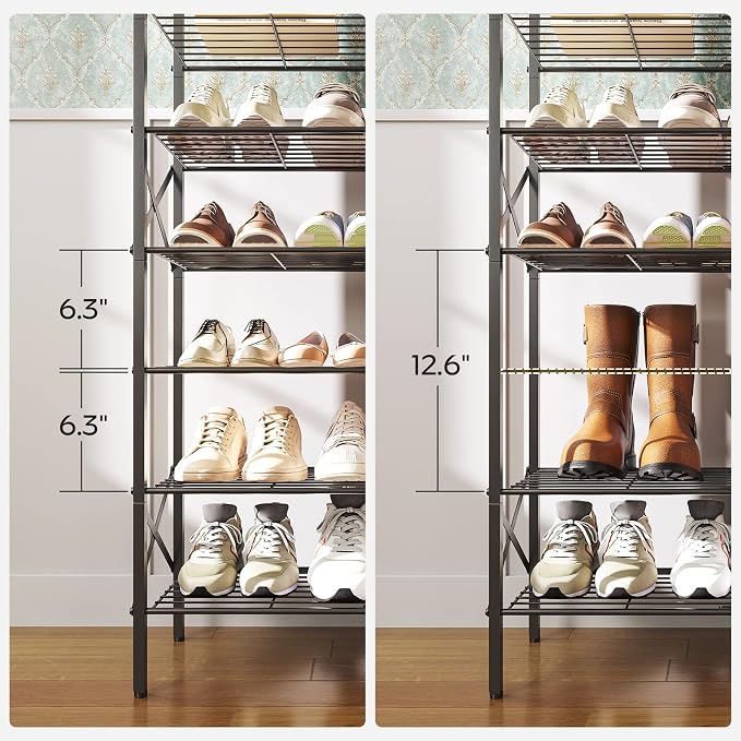 YATINEY 10 Tier Shoe Rack, Large Capacity Shoe Storage Organizer Holds 40 Pairs - Image 6