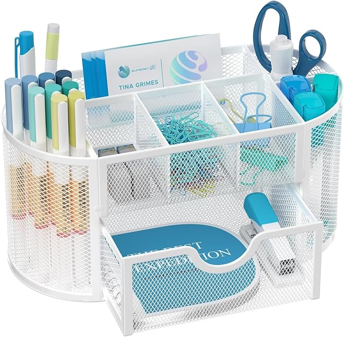 SUPEASY Mesh Desk Organizer, Desk Accessories & Workspace Organizers by SUPEASY
