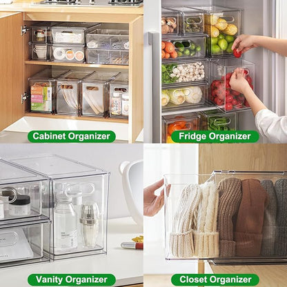 Taiuloo Clear Stackable Storage Drawers - Image 5