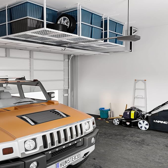FLEXIMOUNTS 3x8 Overhead Garage Storage Rack, Adjustable Storage Organization - Image 6