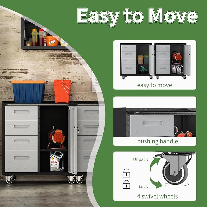 Tool Storage Cabinet, Rolling Tool Cabinet - Image 5