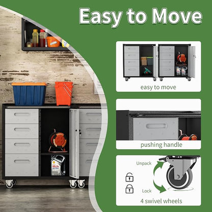 Tool Storage Cabinet, Rolling Tool Cabinet - Image 5