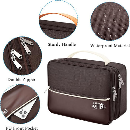 CILLA Electronic Organizer Travel Case, Travel Cord Organizer Case Portable - Image 3