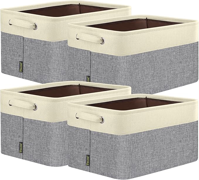 BALEINE 4 Pack Fabric Storage Bins by BALEINE