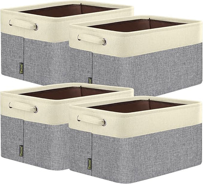 BALEINE 4 Pack Fabric Storage Bins by BALEINE